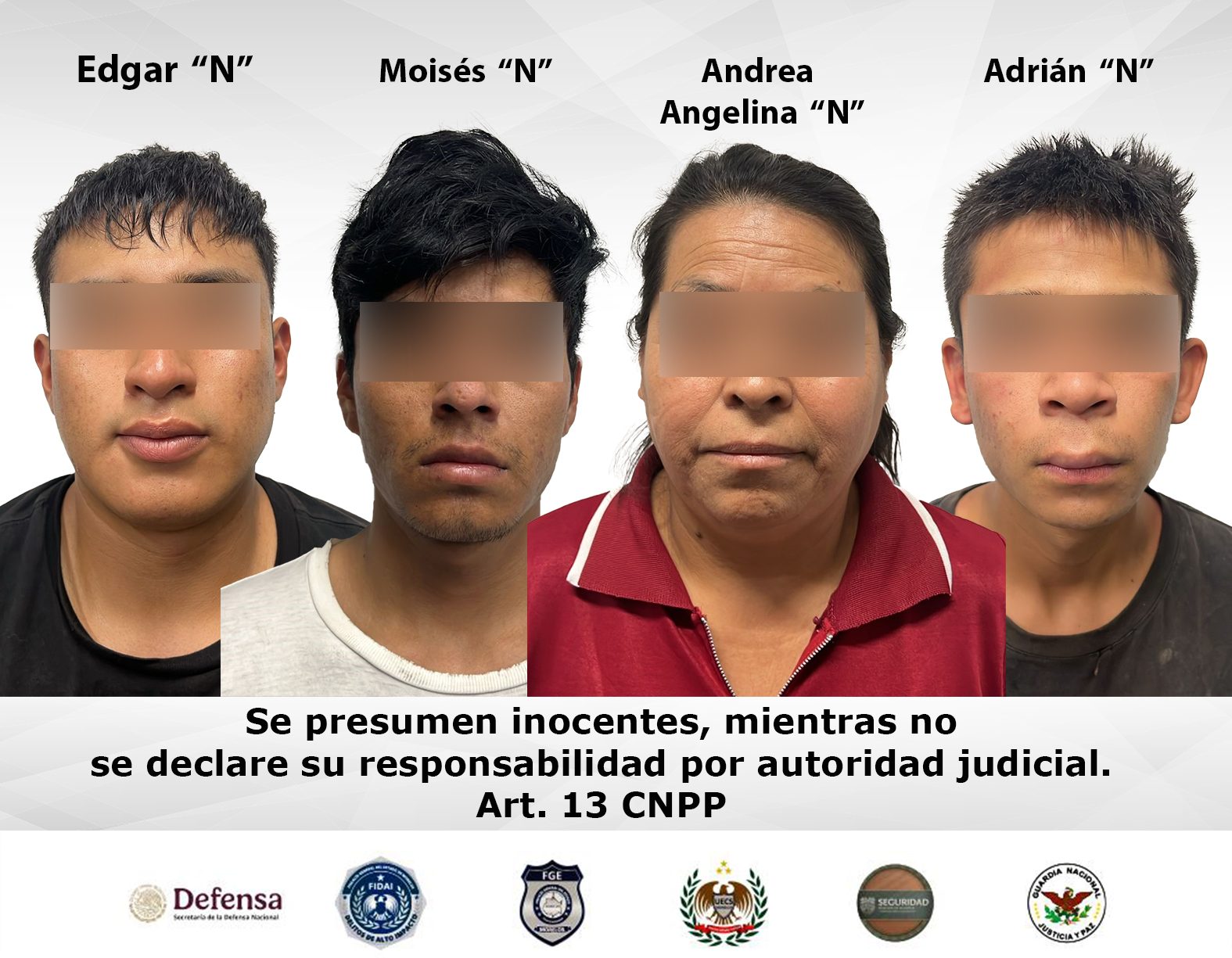 Coordinación Institucional permite detención de integrantes de célula delictiva que opera en la región oriente