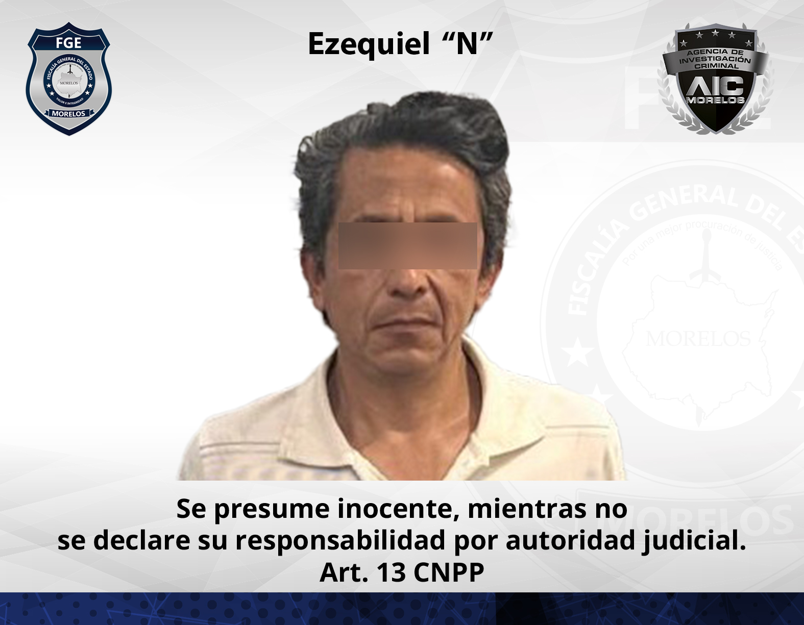 AIC pone a disposición del MP a hombre asegurado con metanfetamina en el municipio de Zacatepec