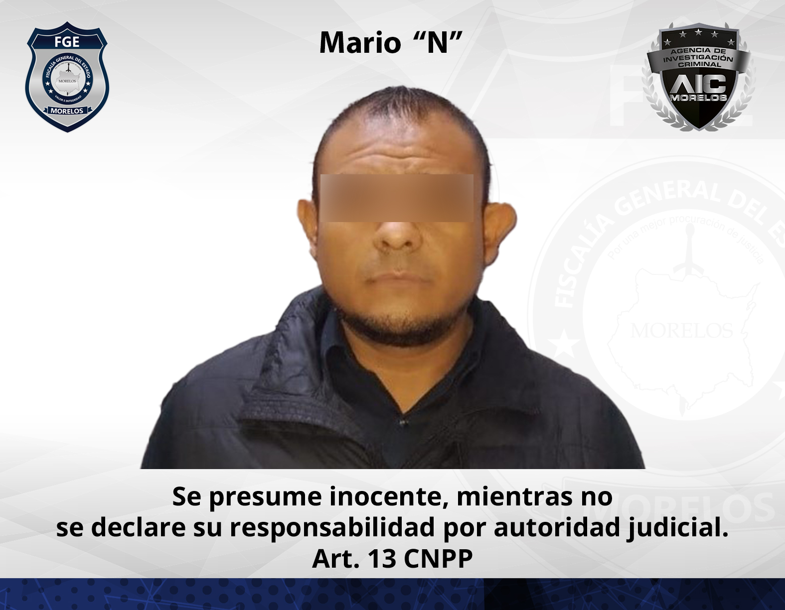 AIC realiza detención de masculino por violencia familiar