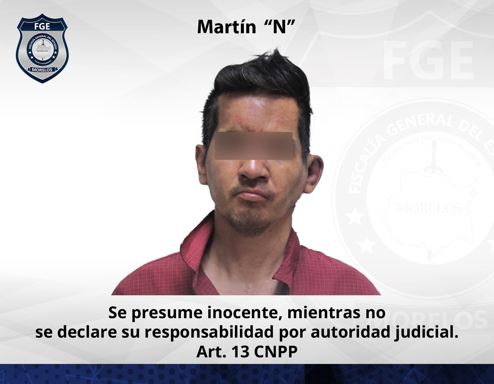 Fiscalía Metropolitana obtiene vinculación en contra de agresor de menor de primaria de Jiutepec