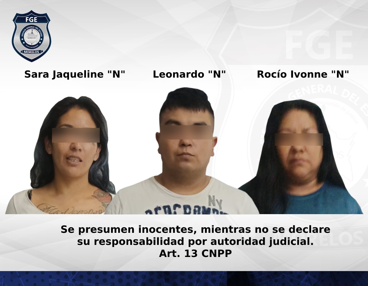 Tres personas vinculadas por robo calificado