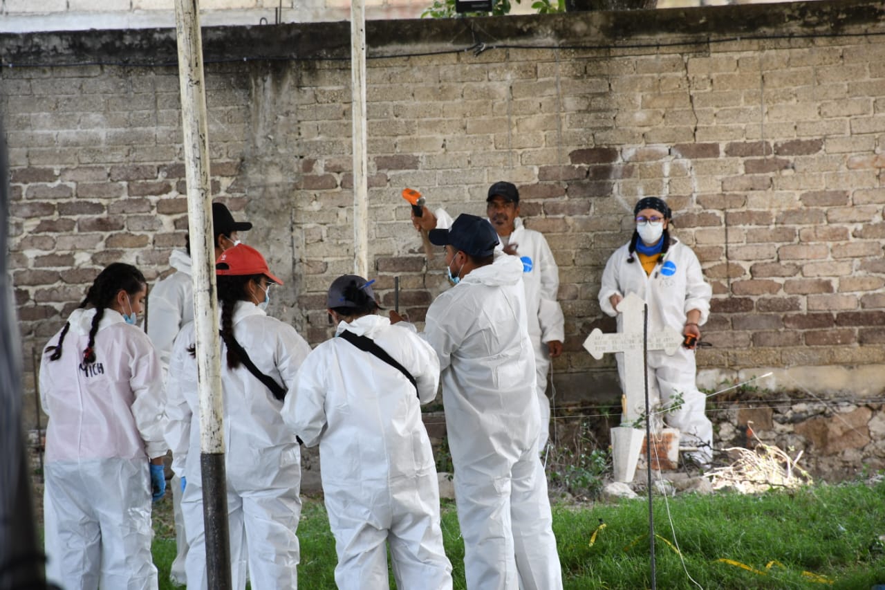 Inician trabajos sobre diligencia ministerial en el Panteón Municipal de la colonia Pedro Amaro de Jojutla