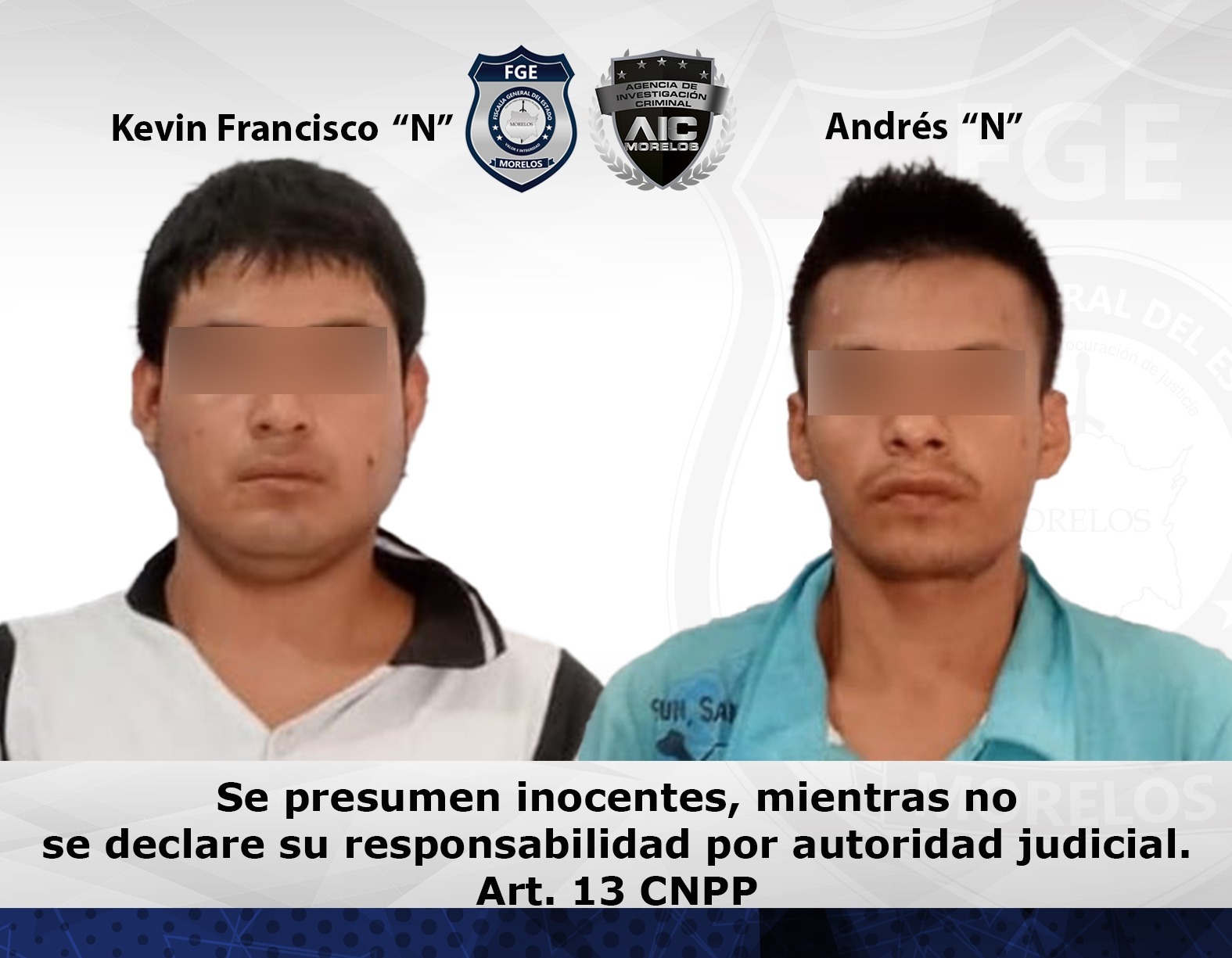 AIC realiza aprehensión en contra de dos masculinos por incumplir nuevamente las medidas cautelares