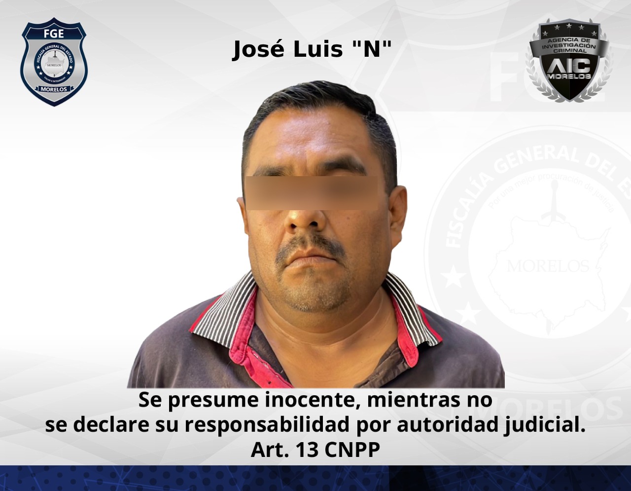AIC cumplimenta orden de aprehensión en Jiutepec contra hombre al que le fue revocada la no vinculación a proceso