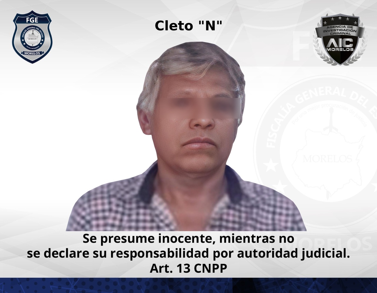 AIC realiza detención de masculino por violación agravada de adolescente en Atlatlahucan