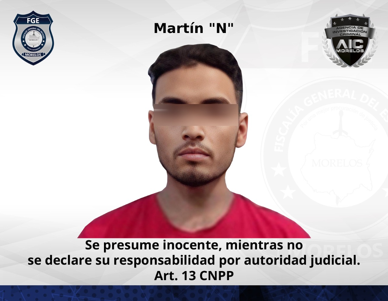 AIC pone a disposición del MP a joven asegurado con droga en el municipio de Miacatlán