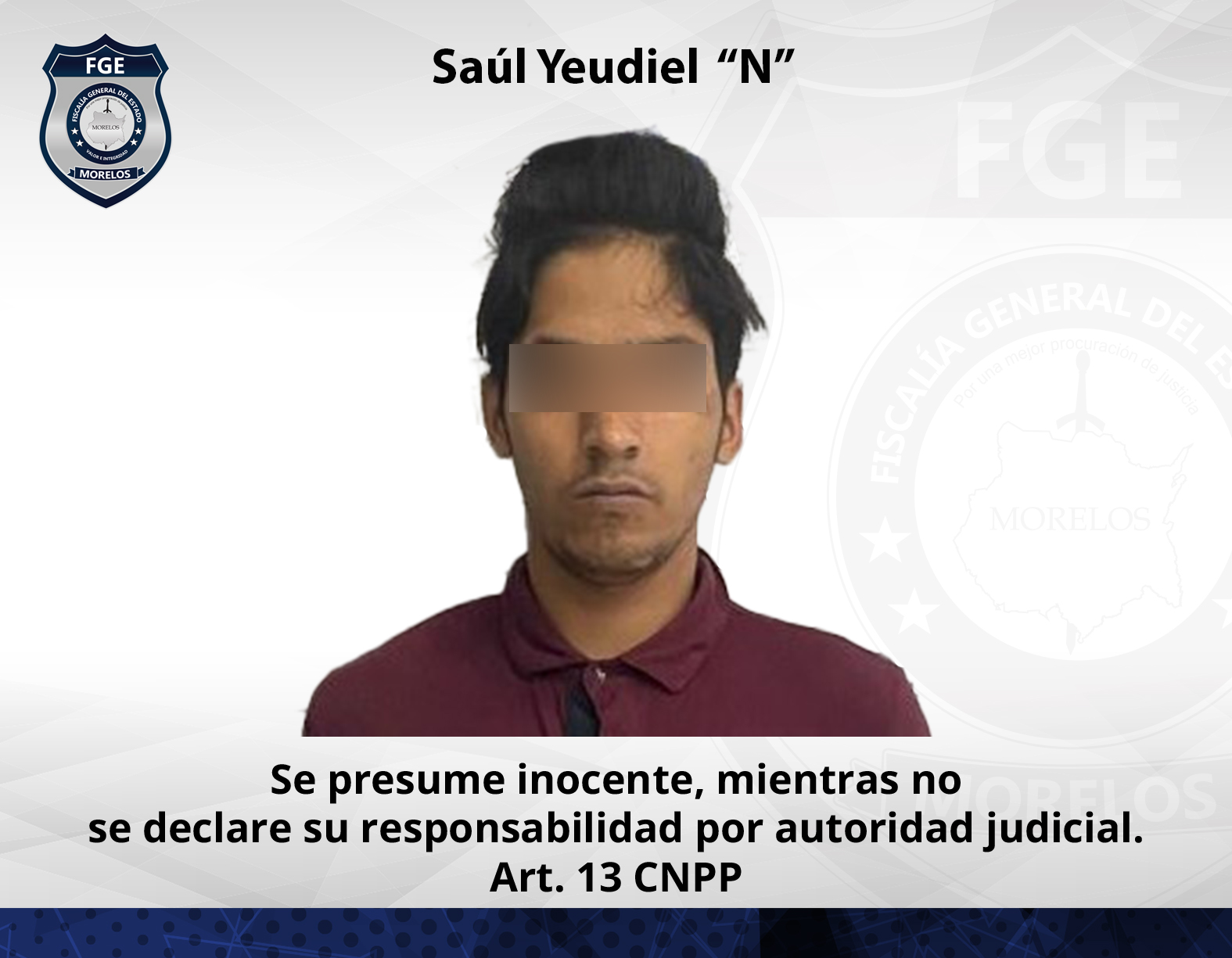 Masculinos vinculados por delitos contra la salud en Yautepec