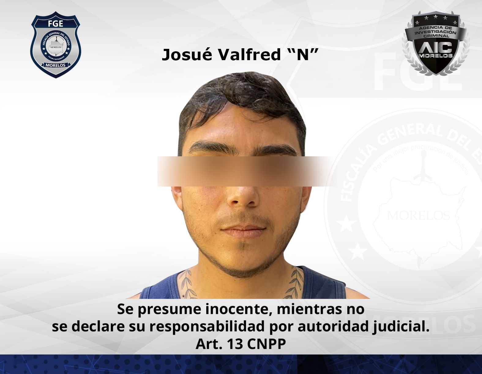 Agentes de Investigación Criminal aprehenden a segundo implicado en homicidio de masculino en Jiutepec