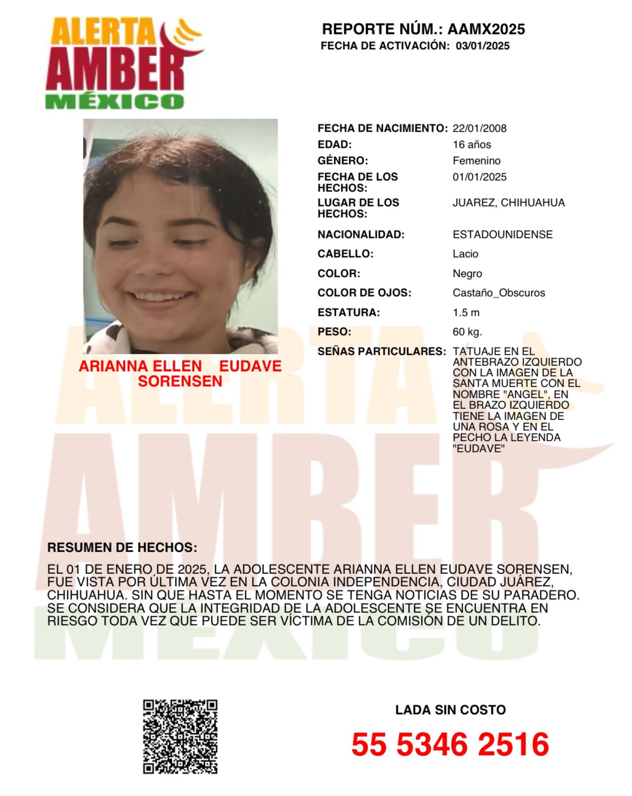 ARIANNA ELLEN EUDAVE SORENSEN