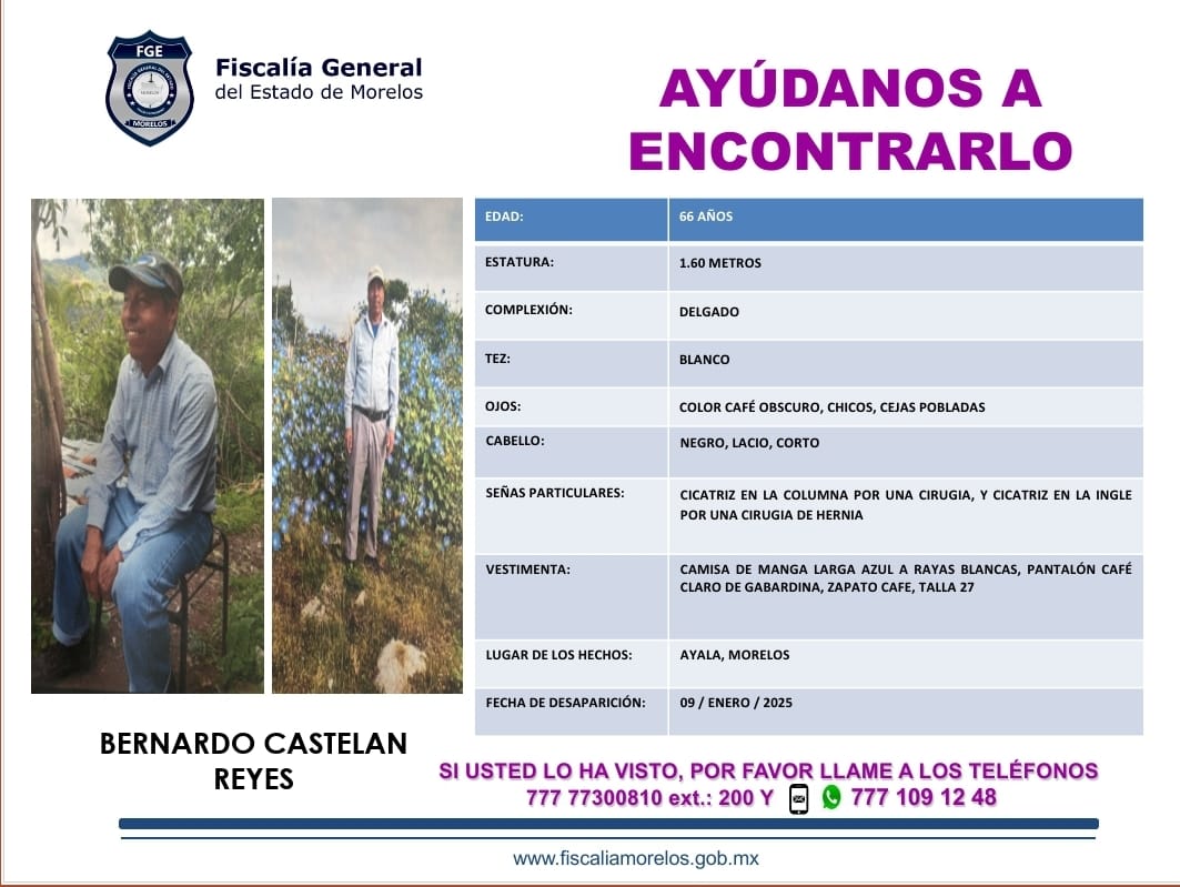 BERNARDO CASTELAN REYES