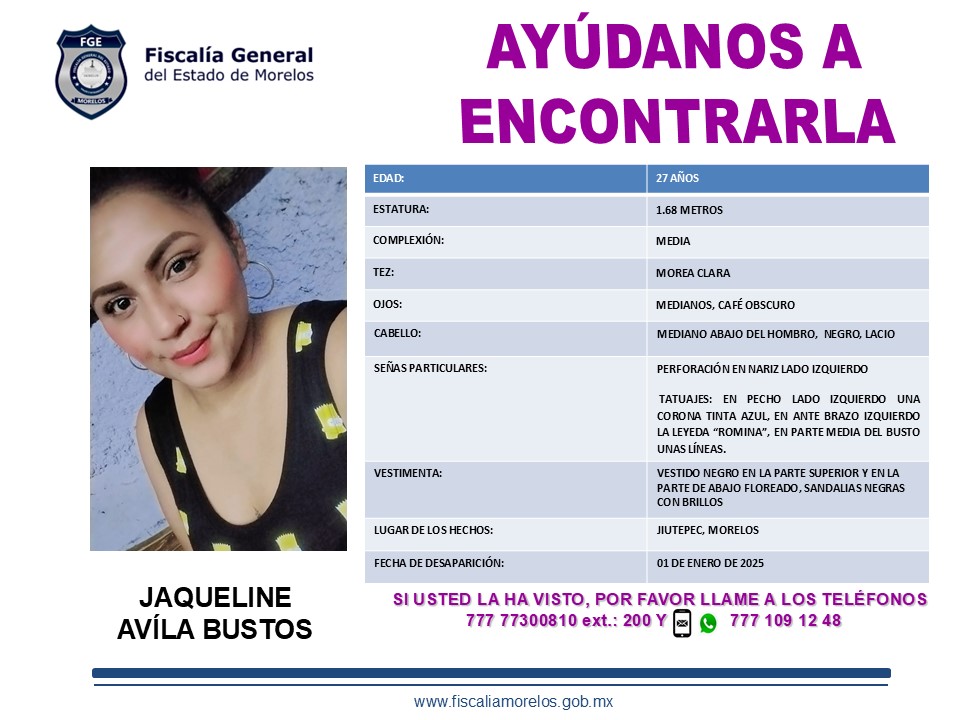 JAQUELINE ÁVILA BUSTOS