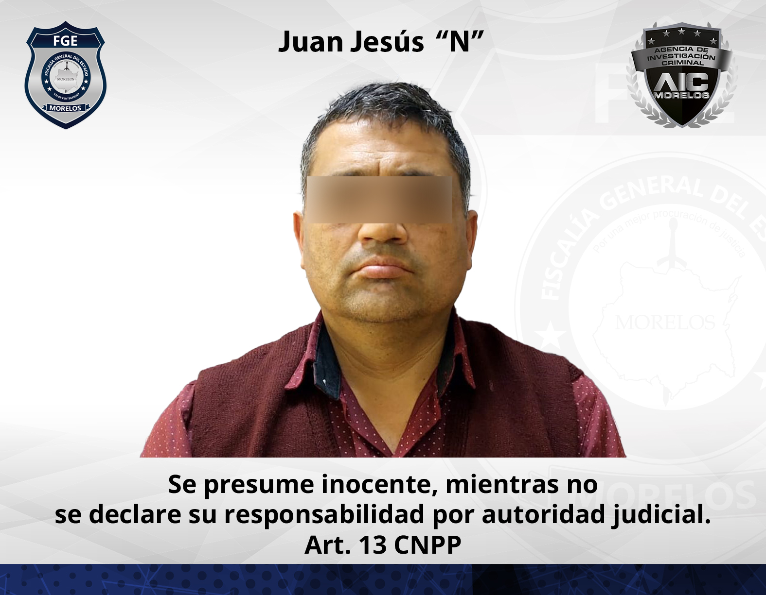 AIC cumplimenta aprehensión de masculino buscado en Hidalgo por tentativa de feminicidio