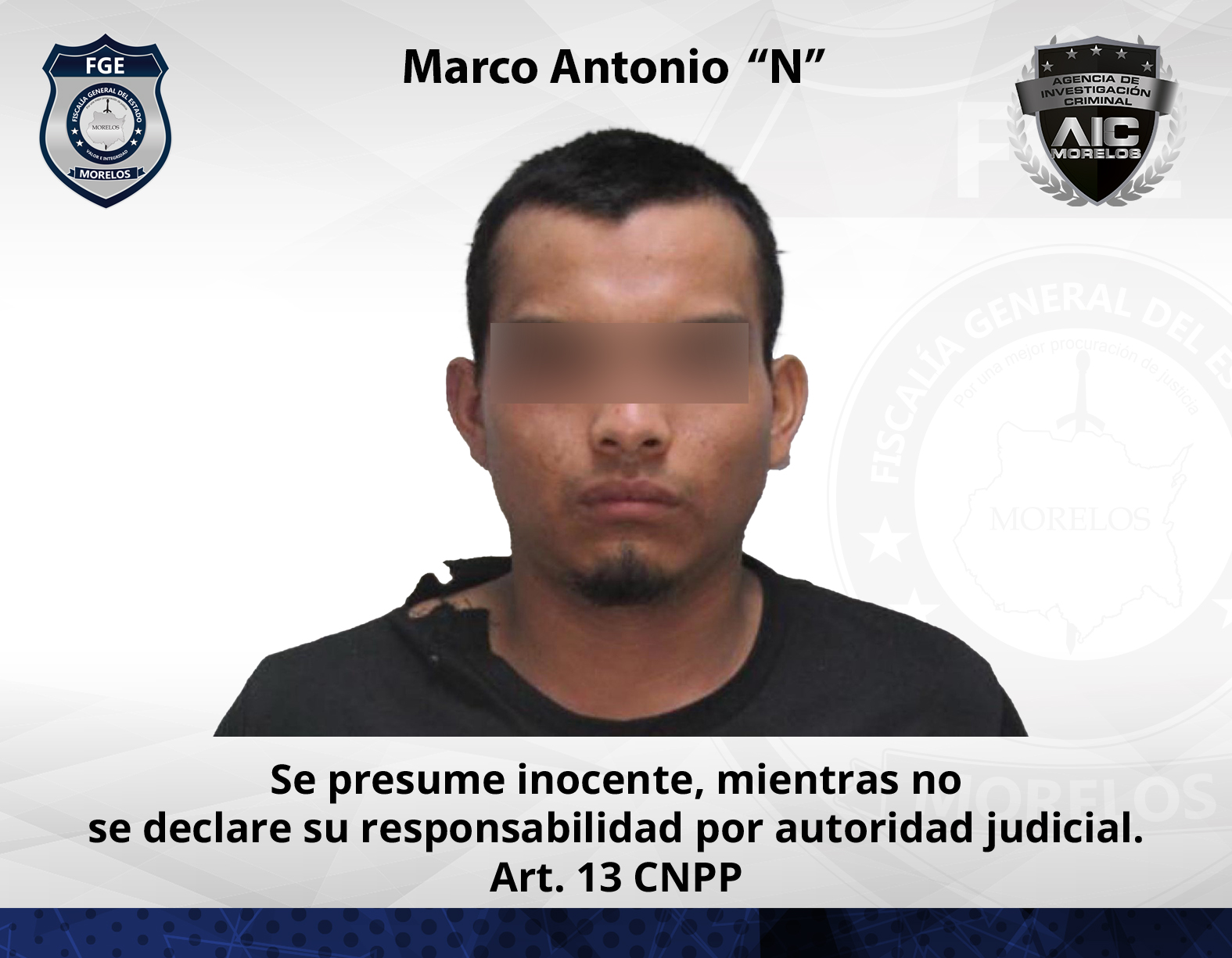 AIC cumplimenta aprehensión por robo de vehículo en Cuernavaca