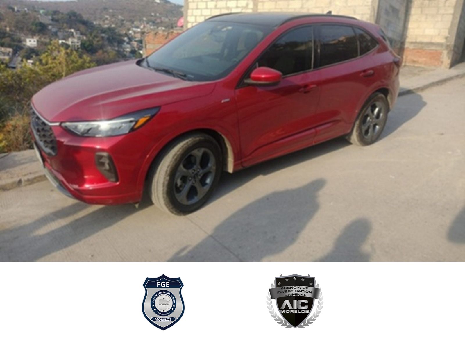 AIC asegura camioneta con reporte de robo vigente