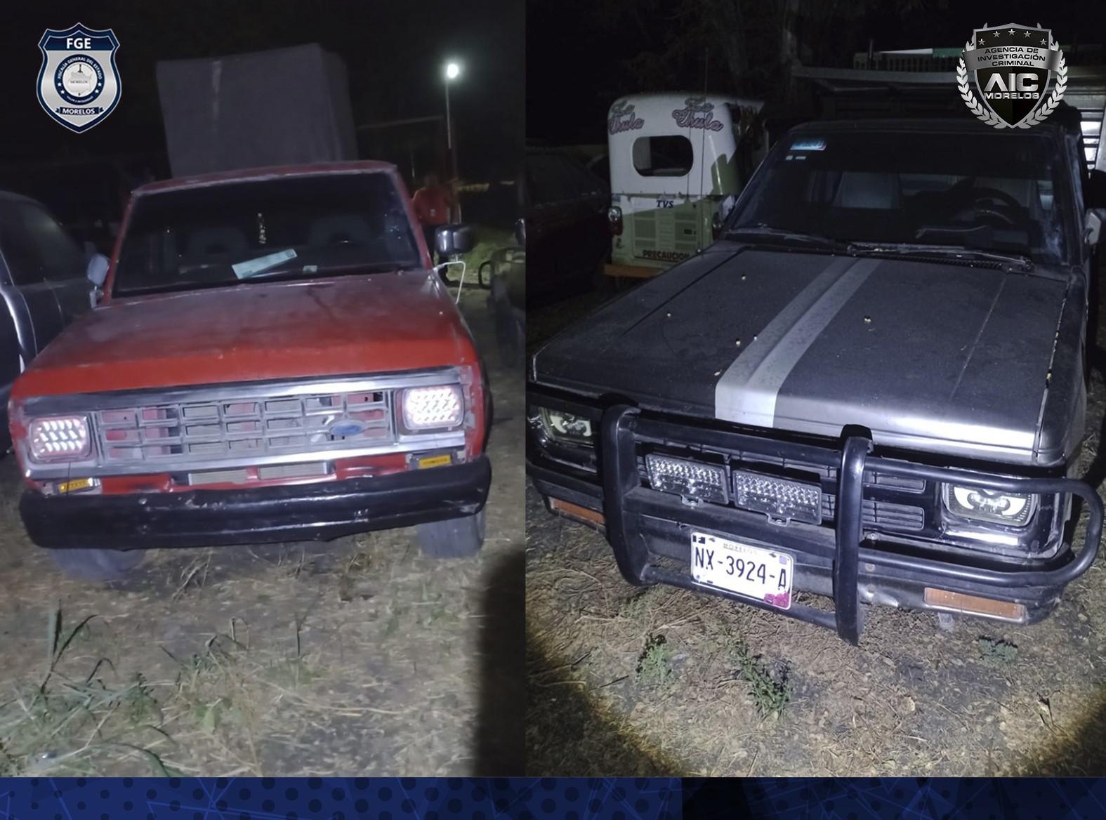 AIC Oriente recupera dos vehículos en el municipio de Tepalcingo