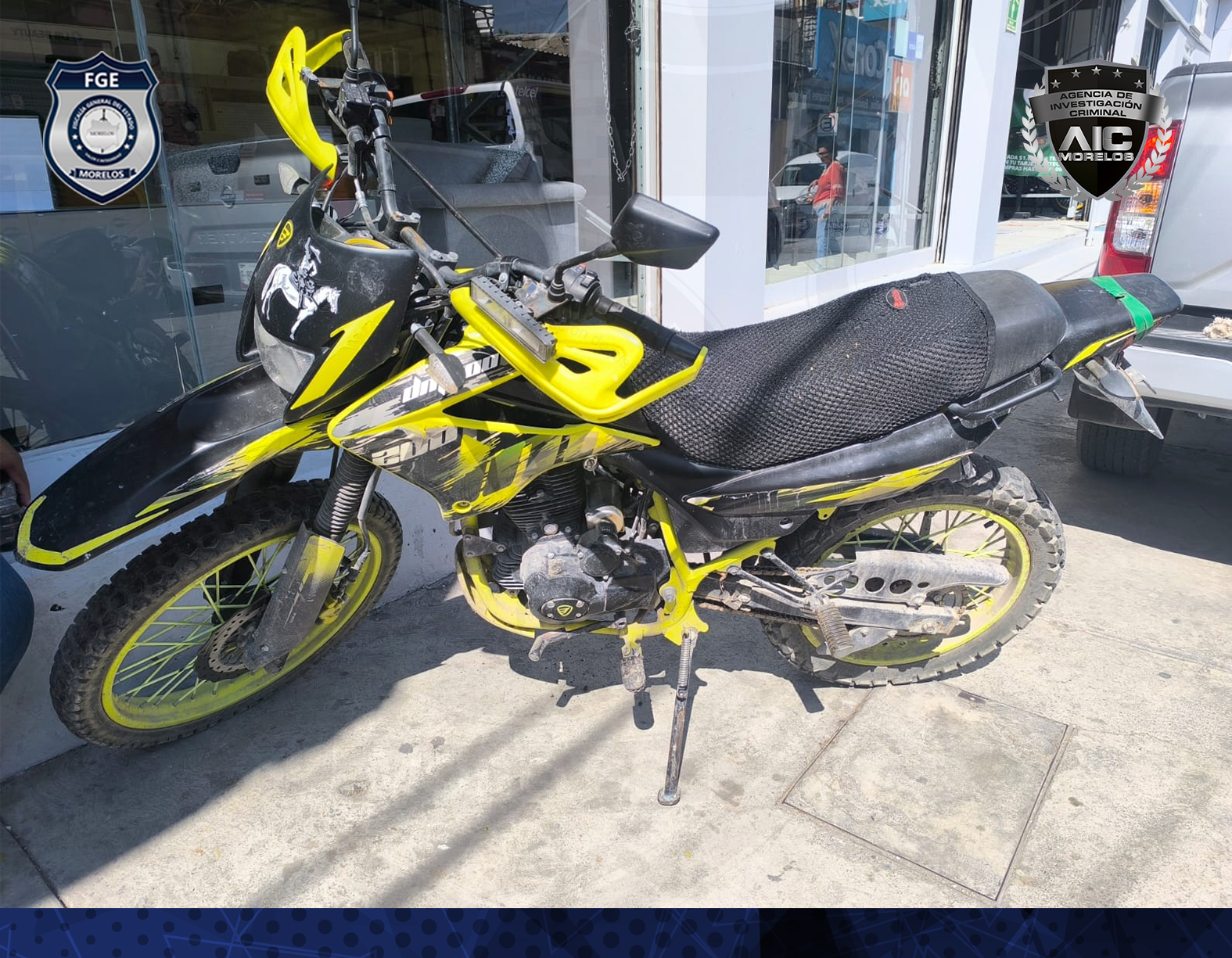 Asegura AIC en zona sur motocicletas con reporte de robo