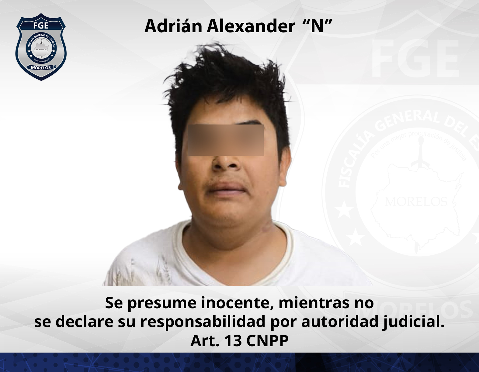 Obtiene Fiscalía Oriente vinculación contra masculino por homicidio calificado en Cuautla