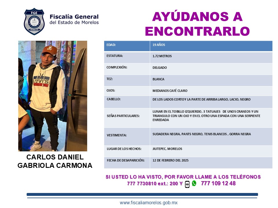 CARLOS DANIEL GABRIOLA CARMONA