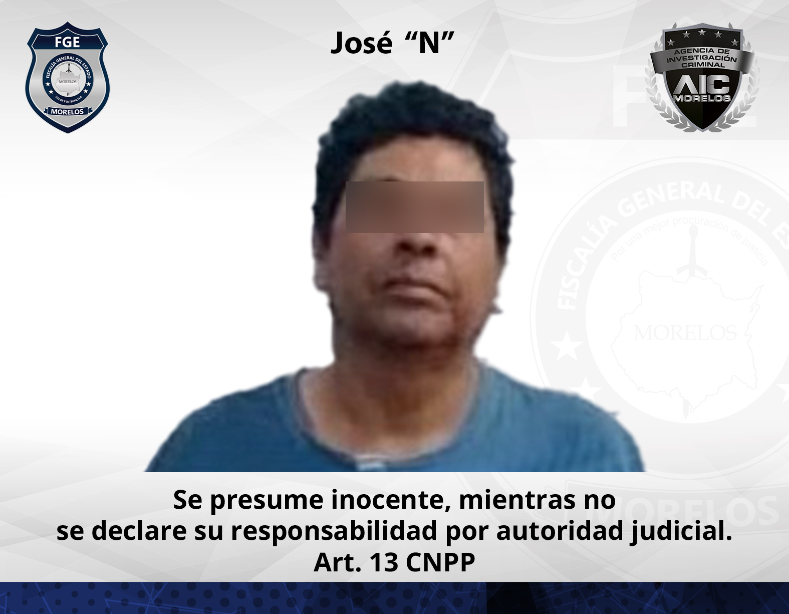 Mediante orden de aprehensión la AIC aseguró en el municipio de Jojutla a hombre por violación agravada