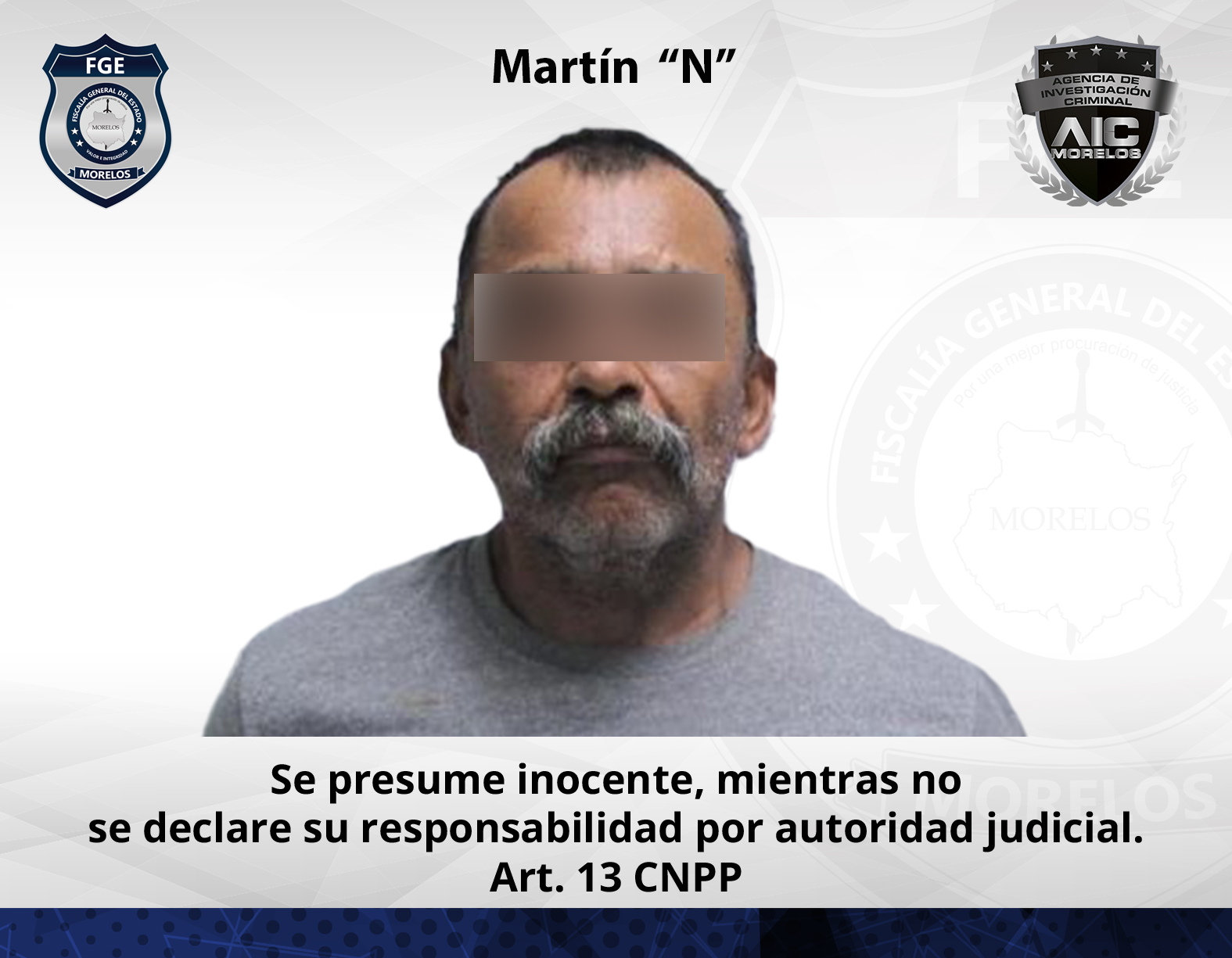 Agentes de investigación aprehendieron en Tilzapotla a un masculino requerido por homicidio calificado