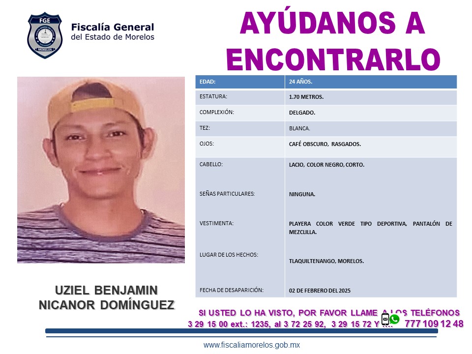 UZIEL BENJAMIN NICANOR DOMÍNGUEZ
