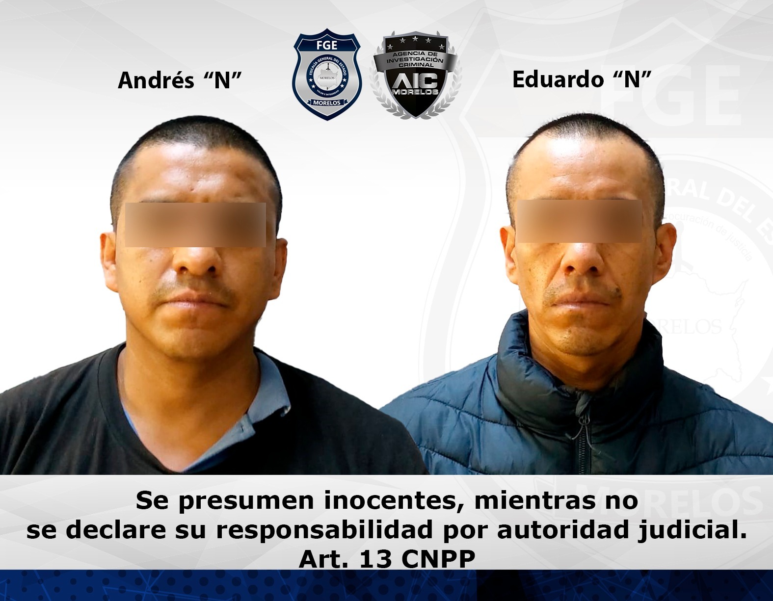 AIC cumplimenta en el EdoMex aprehensión contra hermanos por homicidio registrado en el municipio de Ayala