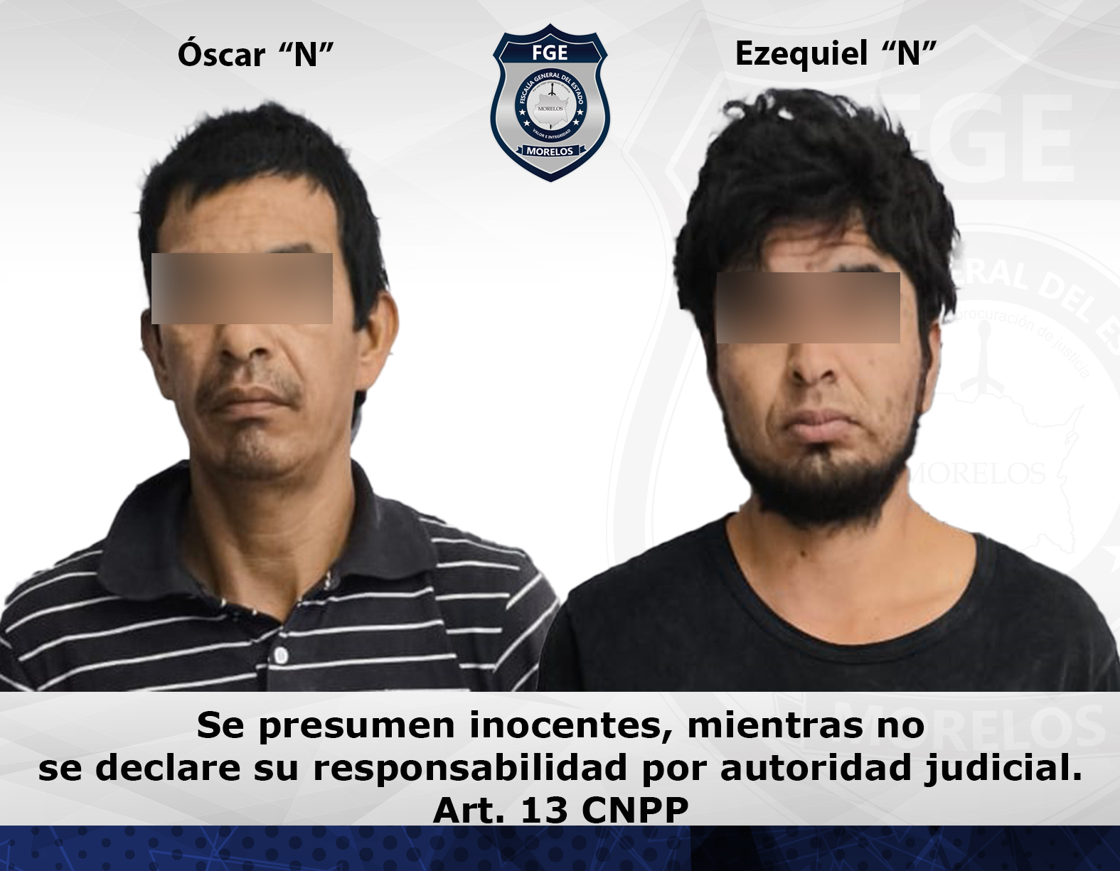 Masculinos vinculados por portación de arma y cartuchos en Cuautla