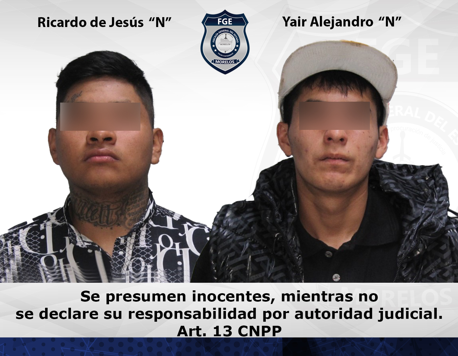 Dos masculinos vinculados por robo de vehículo en Cuernavaca