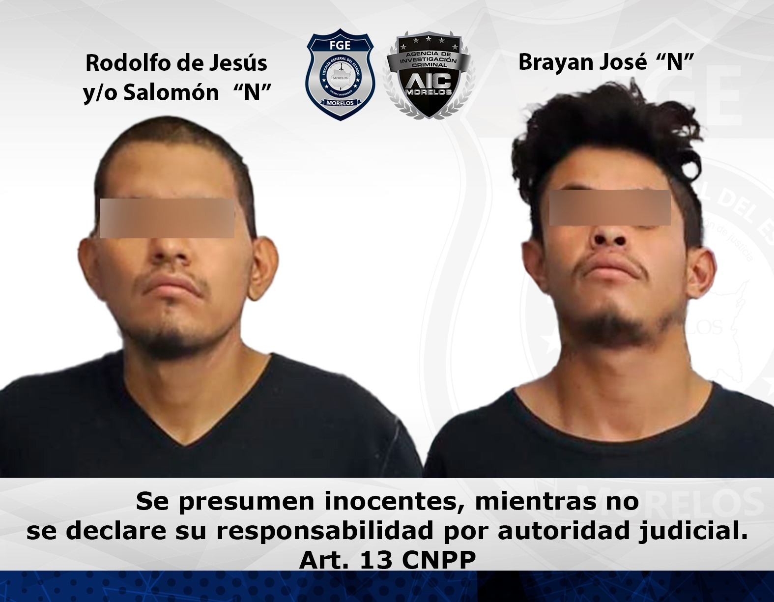 Fiscalía Oriente logra la vinculación en contra de dos masculinos por robo de vehículo en Cuautla