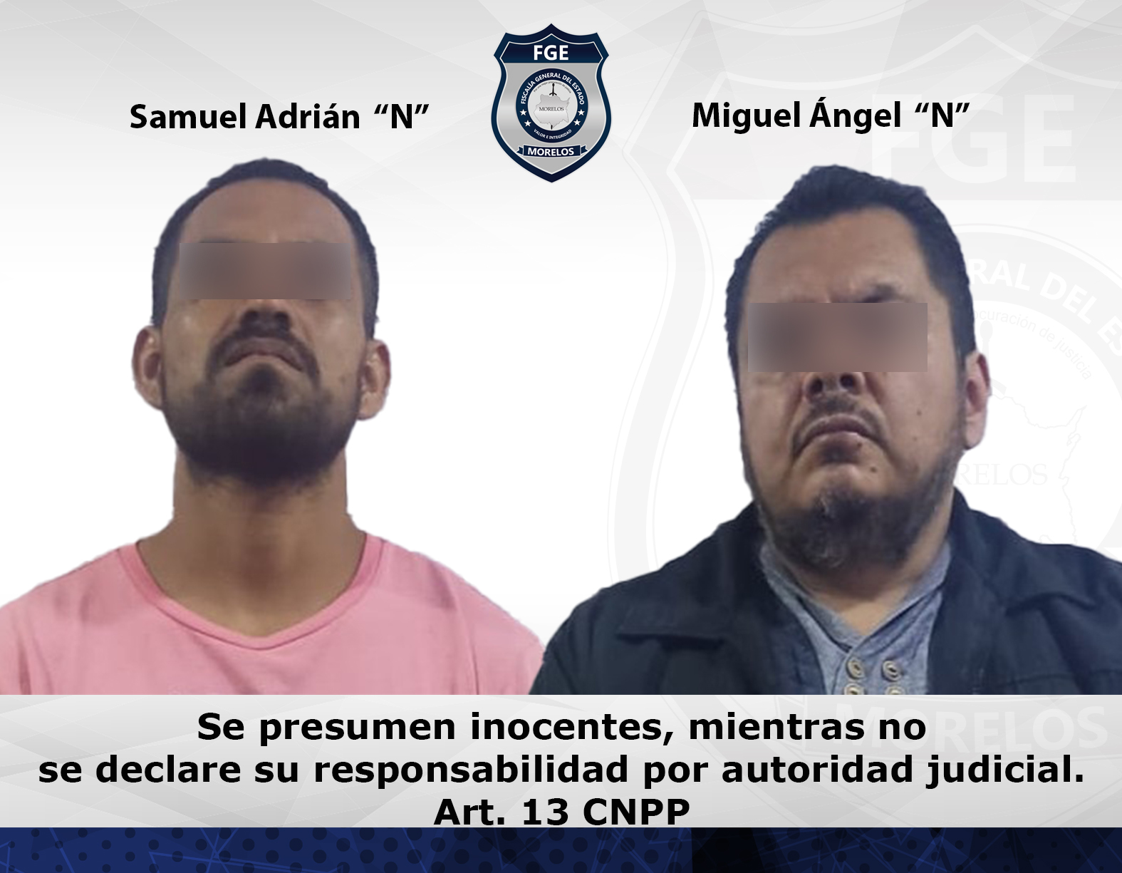 Fiscalía inicia proceso contra masculinos por delitos contra la salud