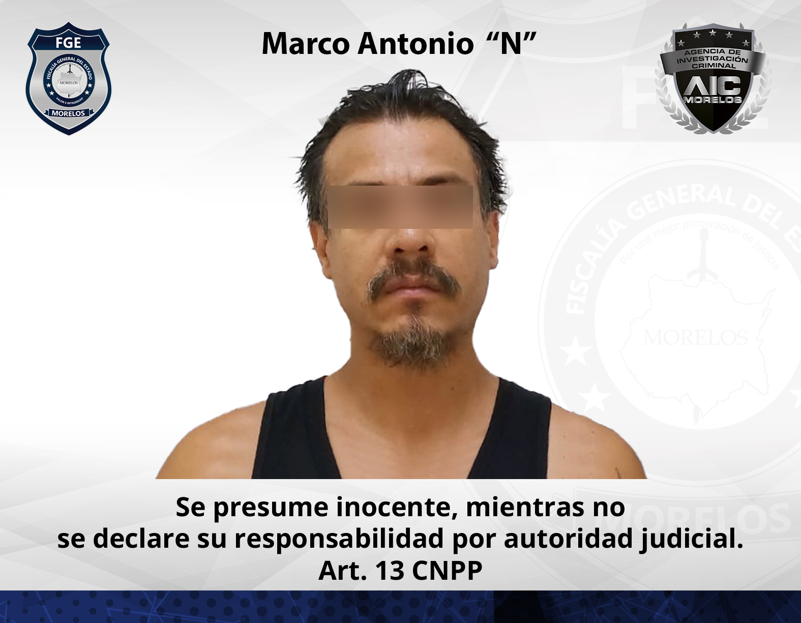 Masculino en prisión preventiva por feminicidio de su pareja sentimental