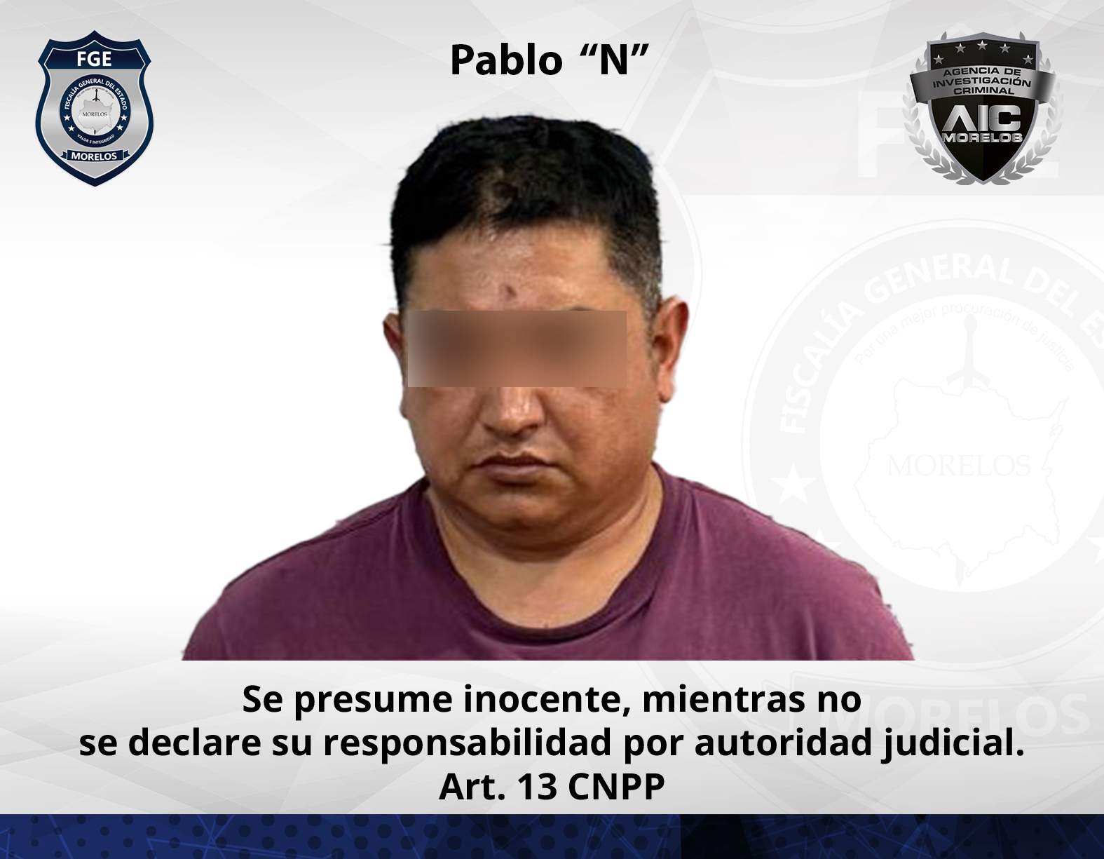 Elementos de la AIC aseguran a hombre con arma de fuego y probable droga en la comunidad de Río Seco