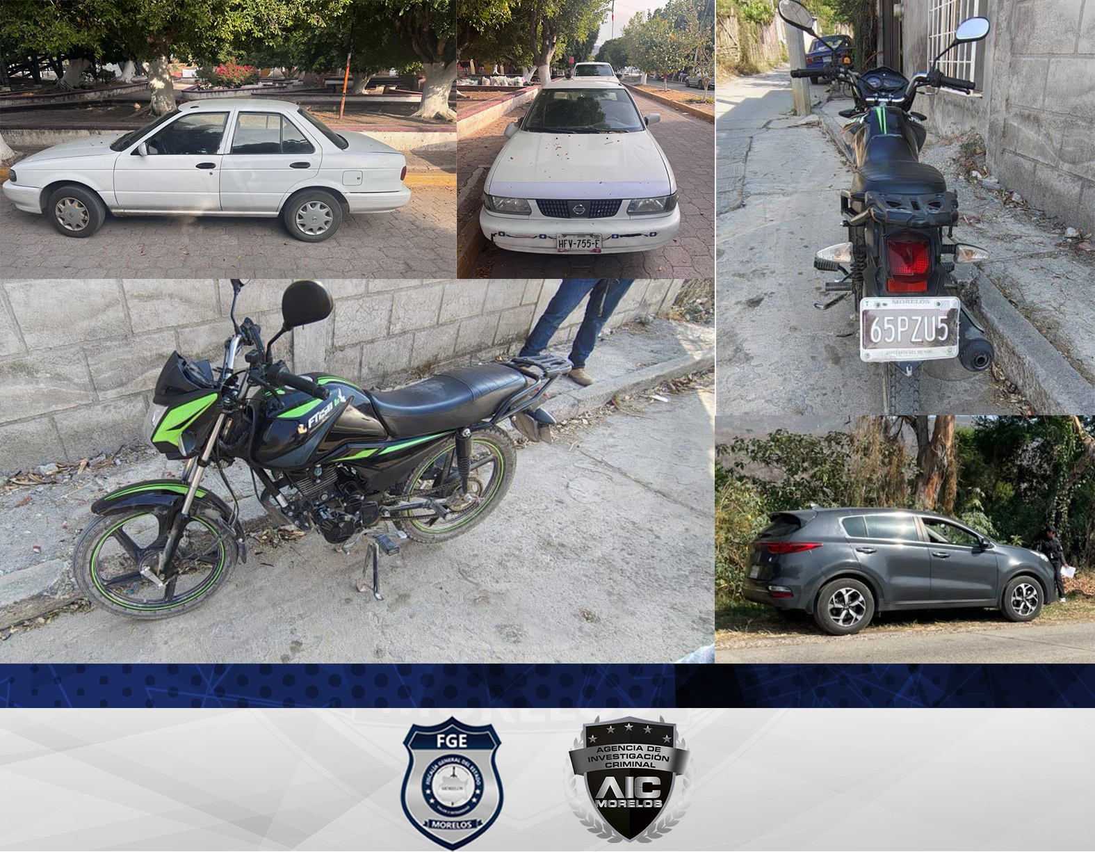 Recupera AIC tres vehículos de procedencia ilícita en la zona sur