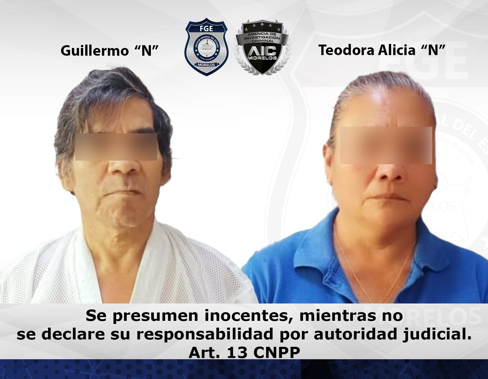 Prisión preventiva a pareja presuntamente responsables de violación y omisión de cuidado hacia menor de edad