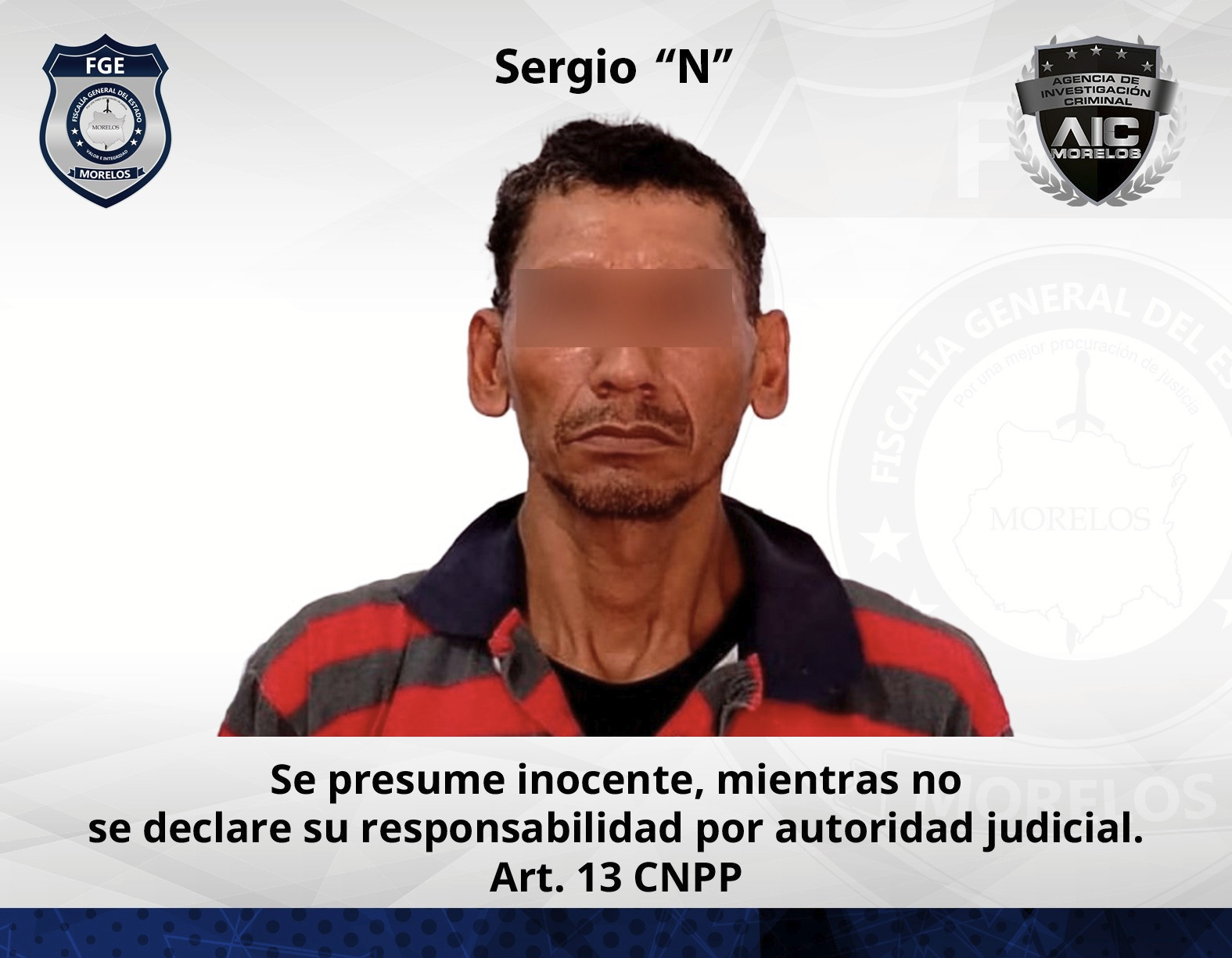 AIC aprehende a hombre en el municipio de Tlaquiltenango por incumplir medidas cautelares