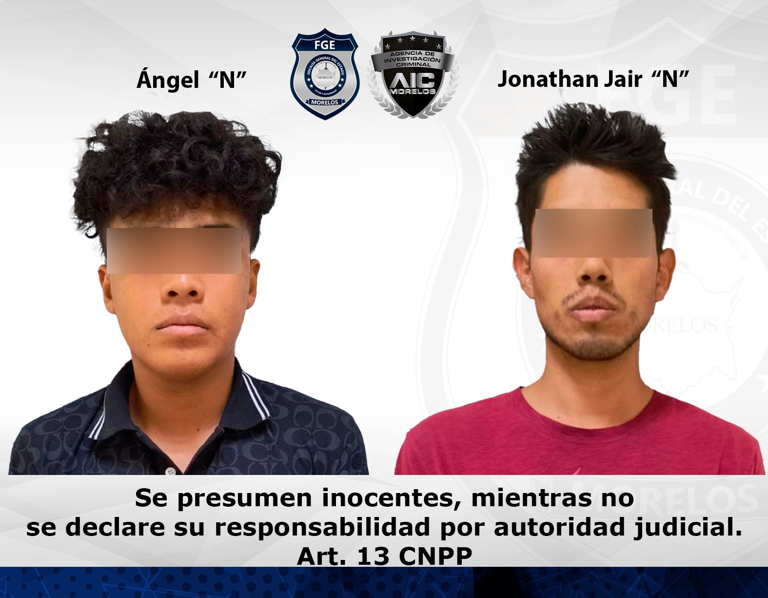 Vinculan a proceso por robo de vehículo agravado en Jiutepec a dos masculinos