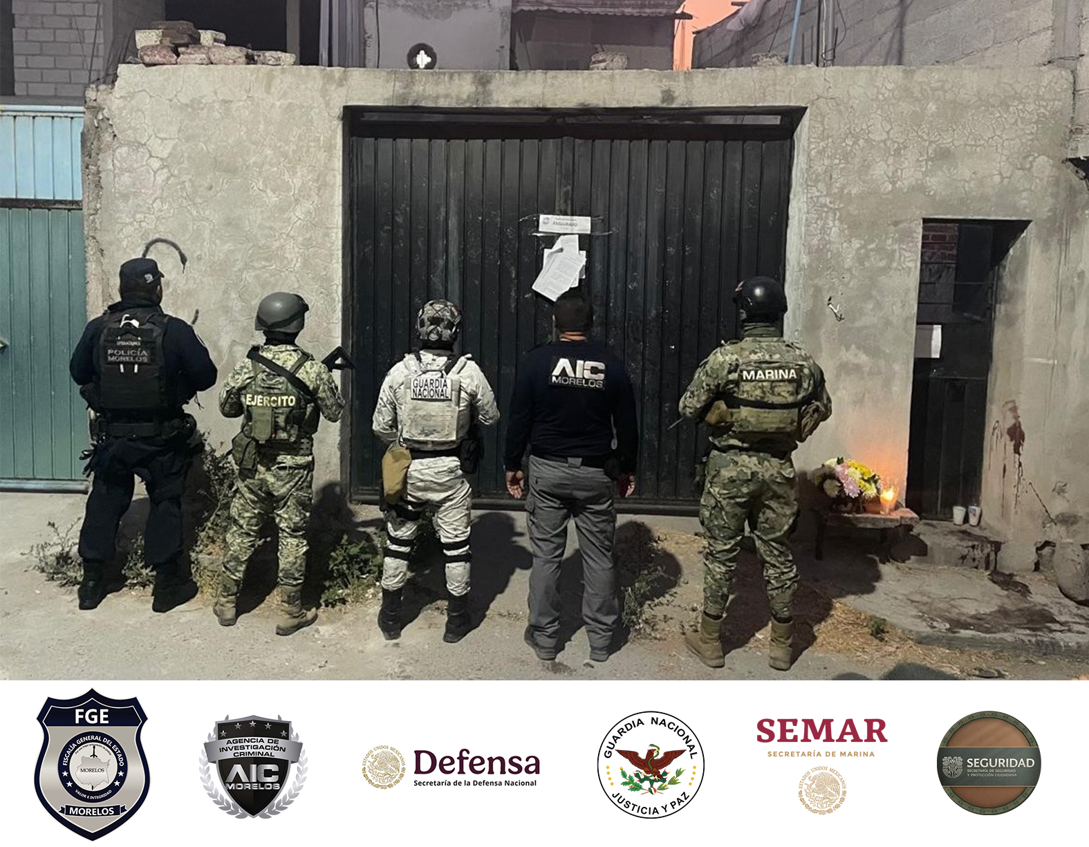 AIC asegura probables dosis de droga y cartuchos de diferentes calibres