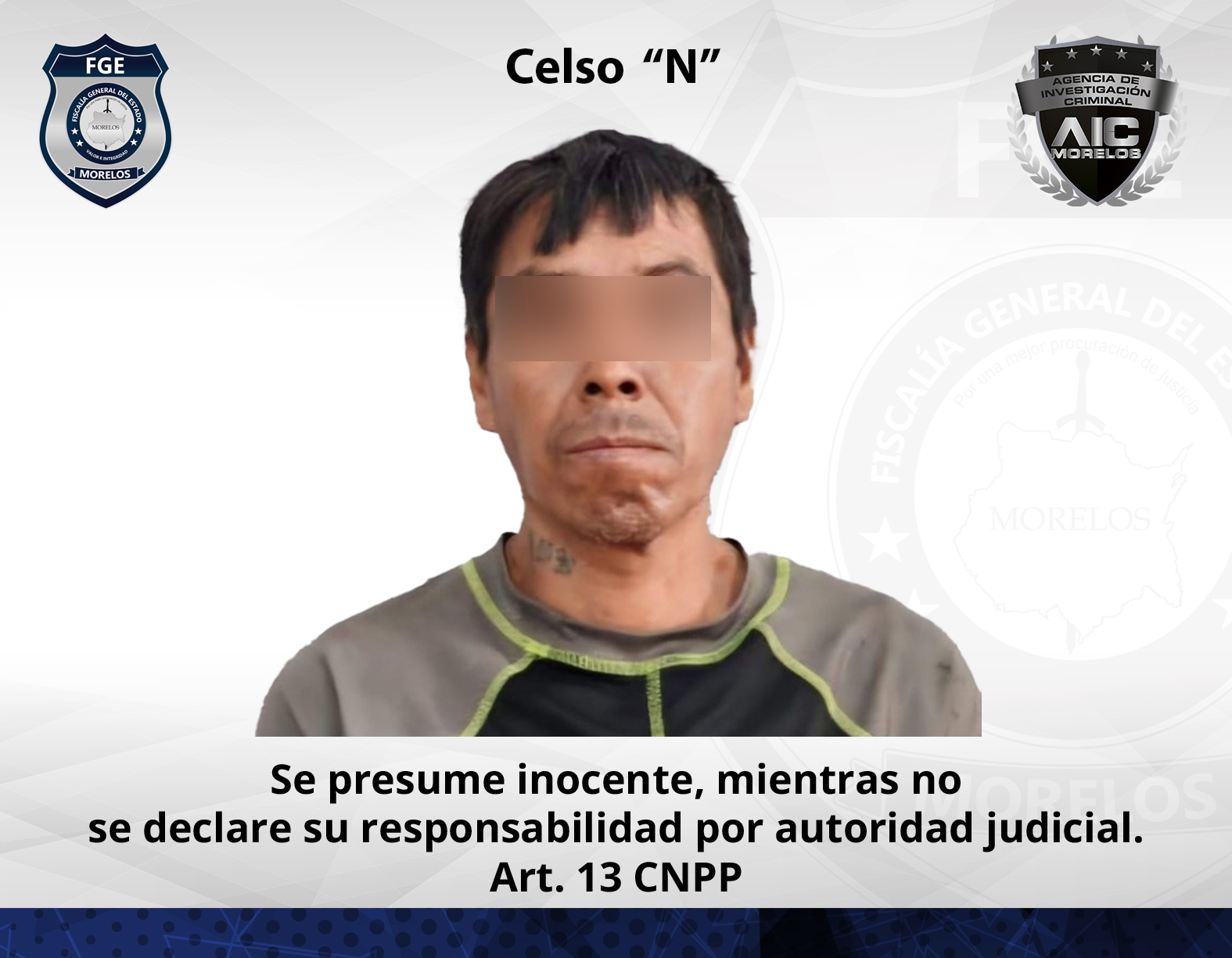 AIC cumplimenta par órdenes de aprehensión contra “El Pifas” por violencia familiar