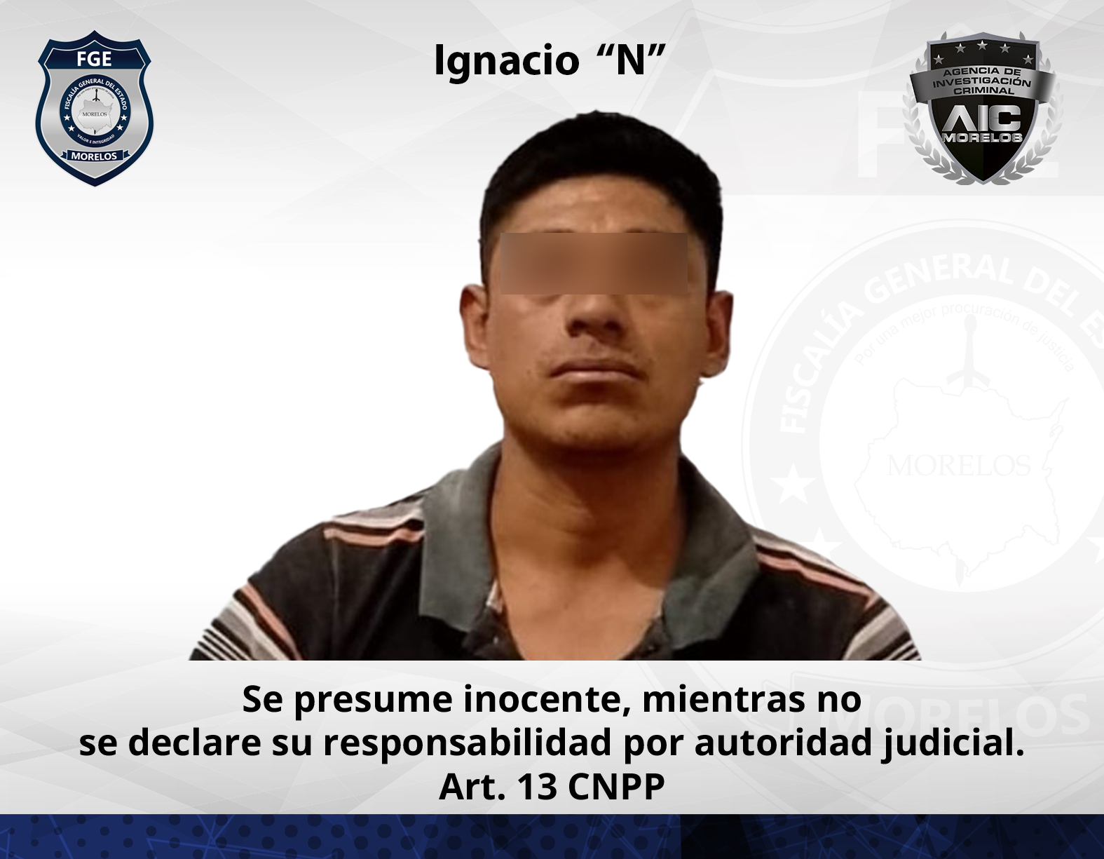 Ejecutan orden de aprehensión contra Ignacio “N” por presunto delito sexual agravado
