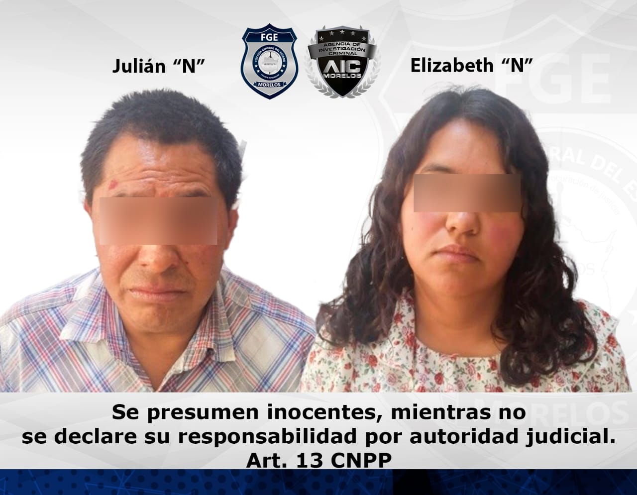 PAREJA DETENIDA POR PRESUNTOS HECHOS DELICTIVOS EN HUITZILAC
