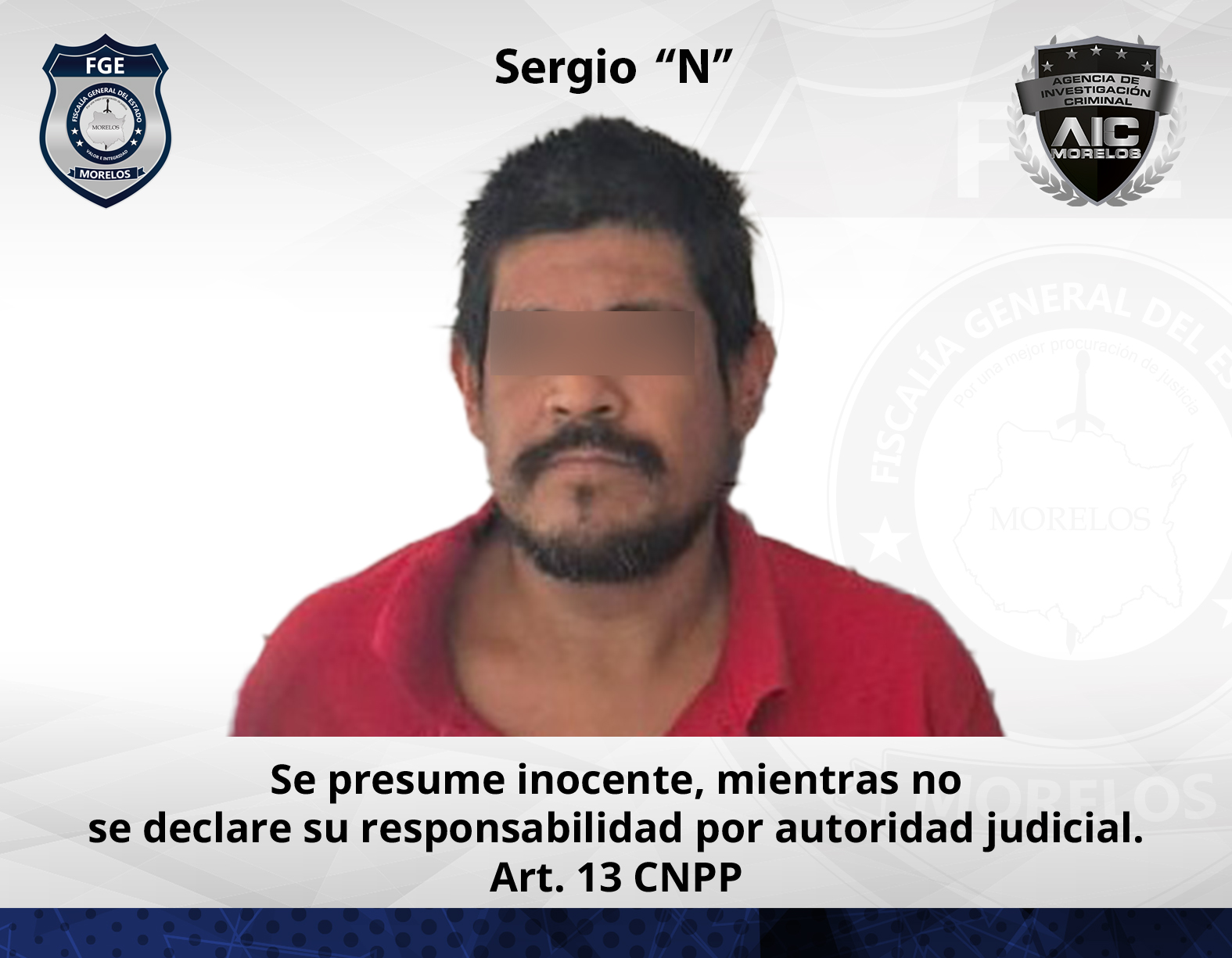 Fiscalía Morelos aprehende a masculino por tentativa de feminicidio en agravio de su madre