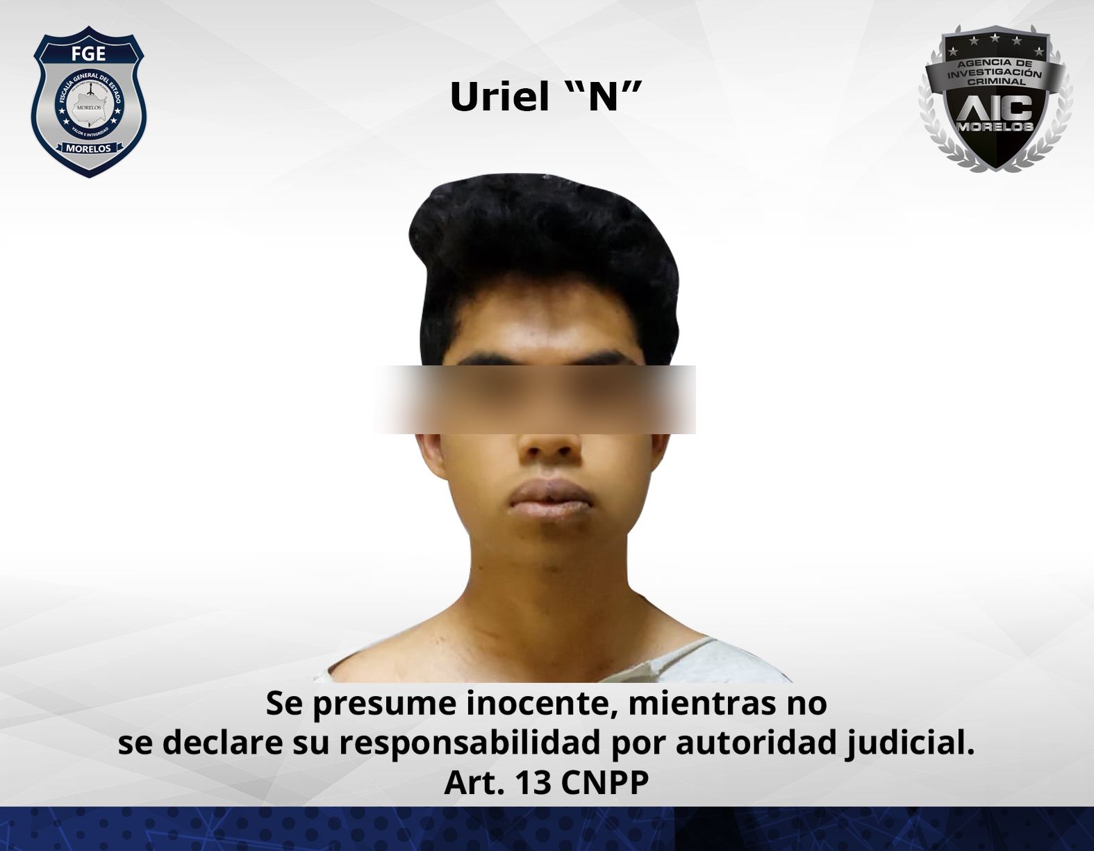 La Fiscalía General del Estado de Morelos obtuvo vinculación a proceso en contra de Uriel “N” por el delito de feminicidio