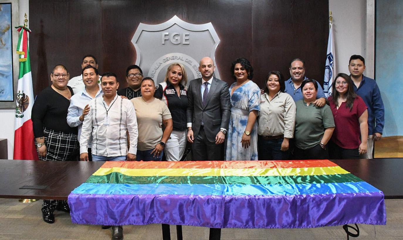 Reafirma Fiscal Edgar Maldonado compromiso institucional con la comunidad LGBTTTIQA+