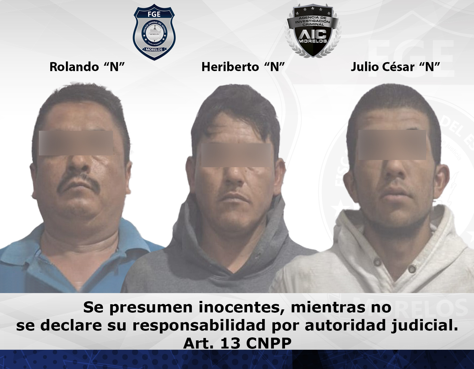 Vinculados a proceso de tres personas por secuestro exprés agravado y otros delitos