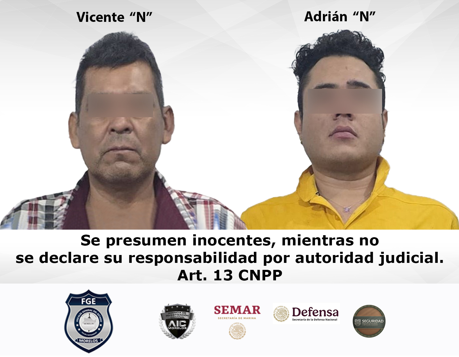 Operativo en Coatetelco arroja detención de adolescente y dos adultos con armas de fuego y probable droga