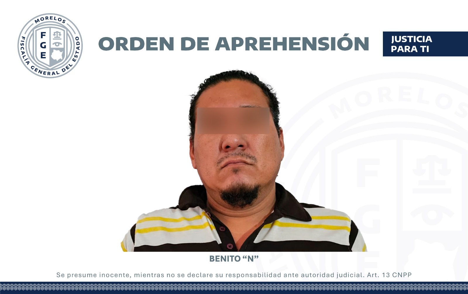 Aprehende AIC a hombre por el delito de homicidio en Jojutla