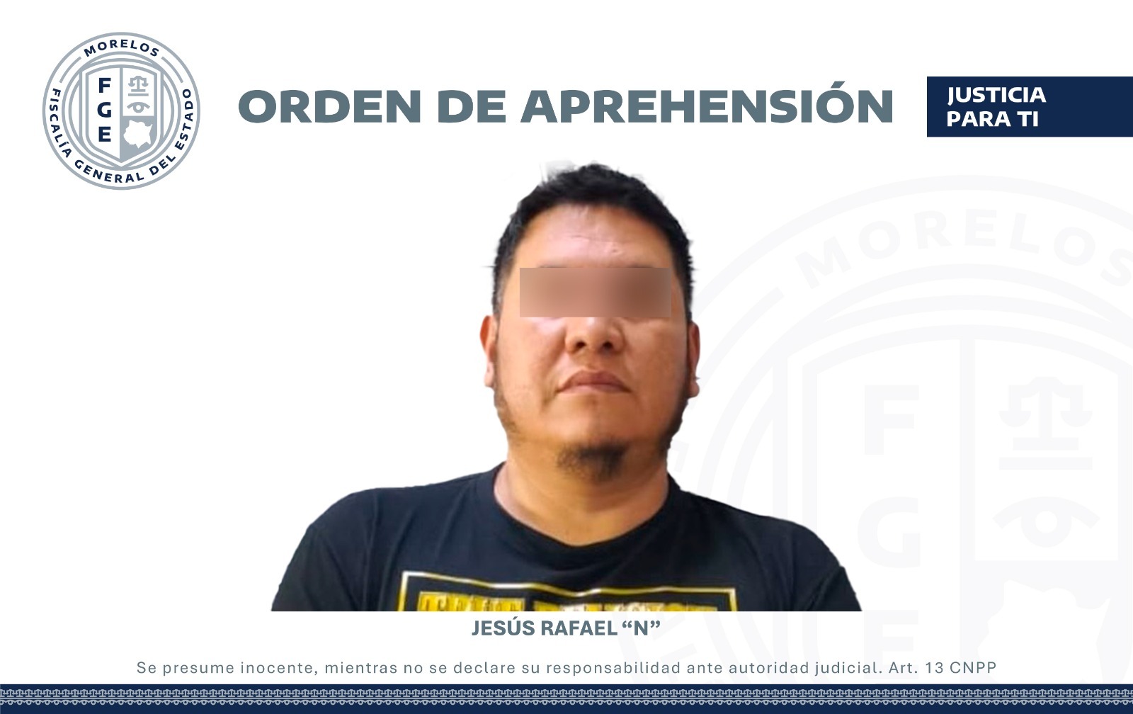 Aprehende AIC a masculino por el delito de homicidio