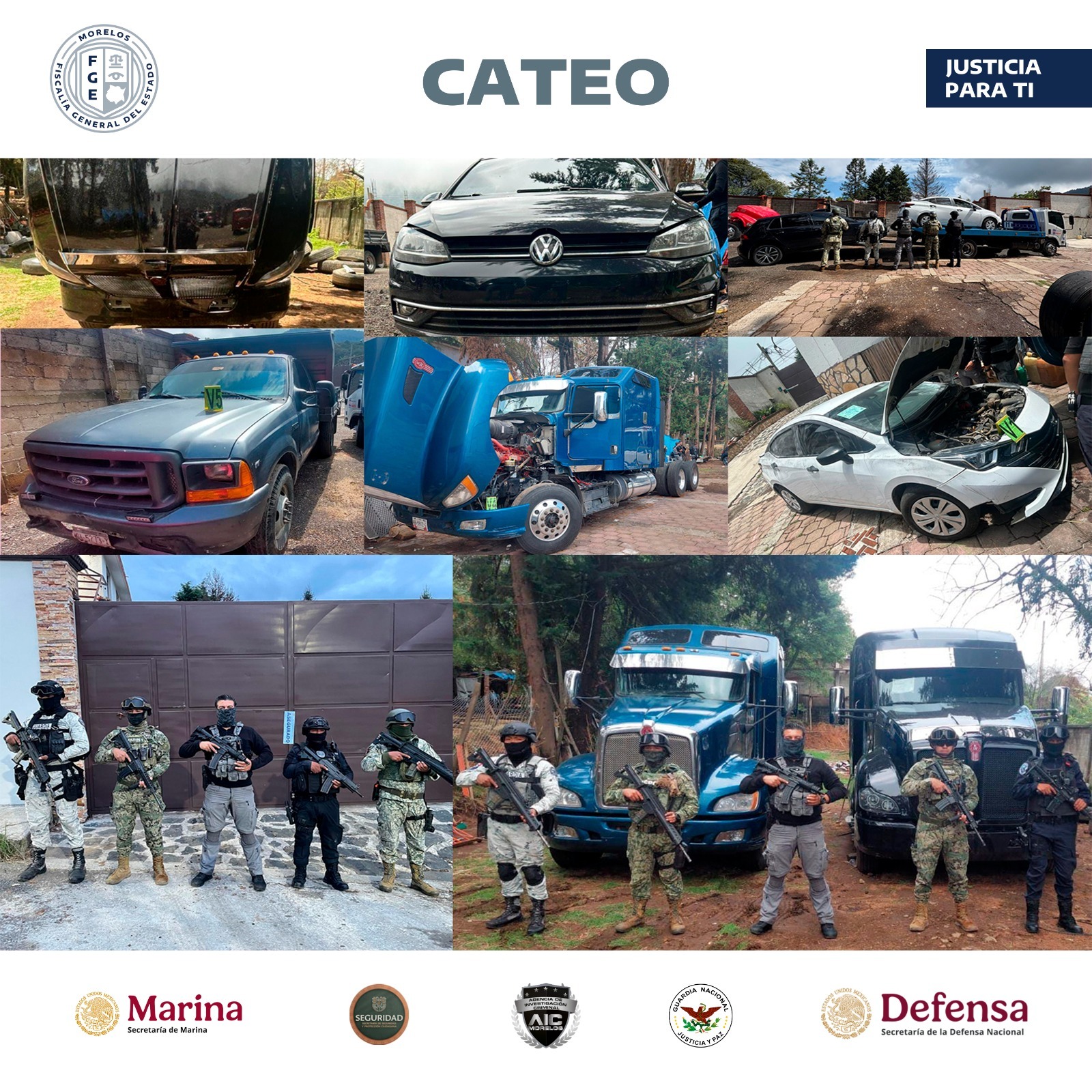 Catea AIC inmueble utilizado para resguardar y desvalijar autos robados en Huitzilac
