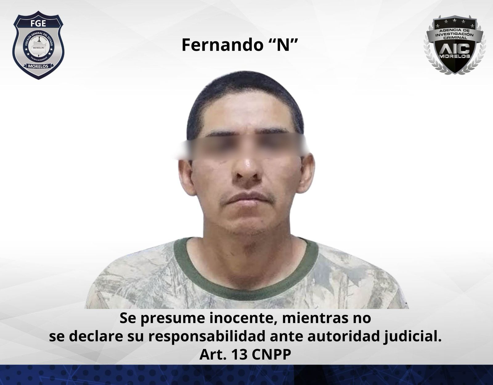 Fernando “N” aprehendido en Puebla por feminicidio y tentativa de feminicidio en Morelos