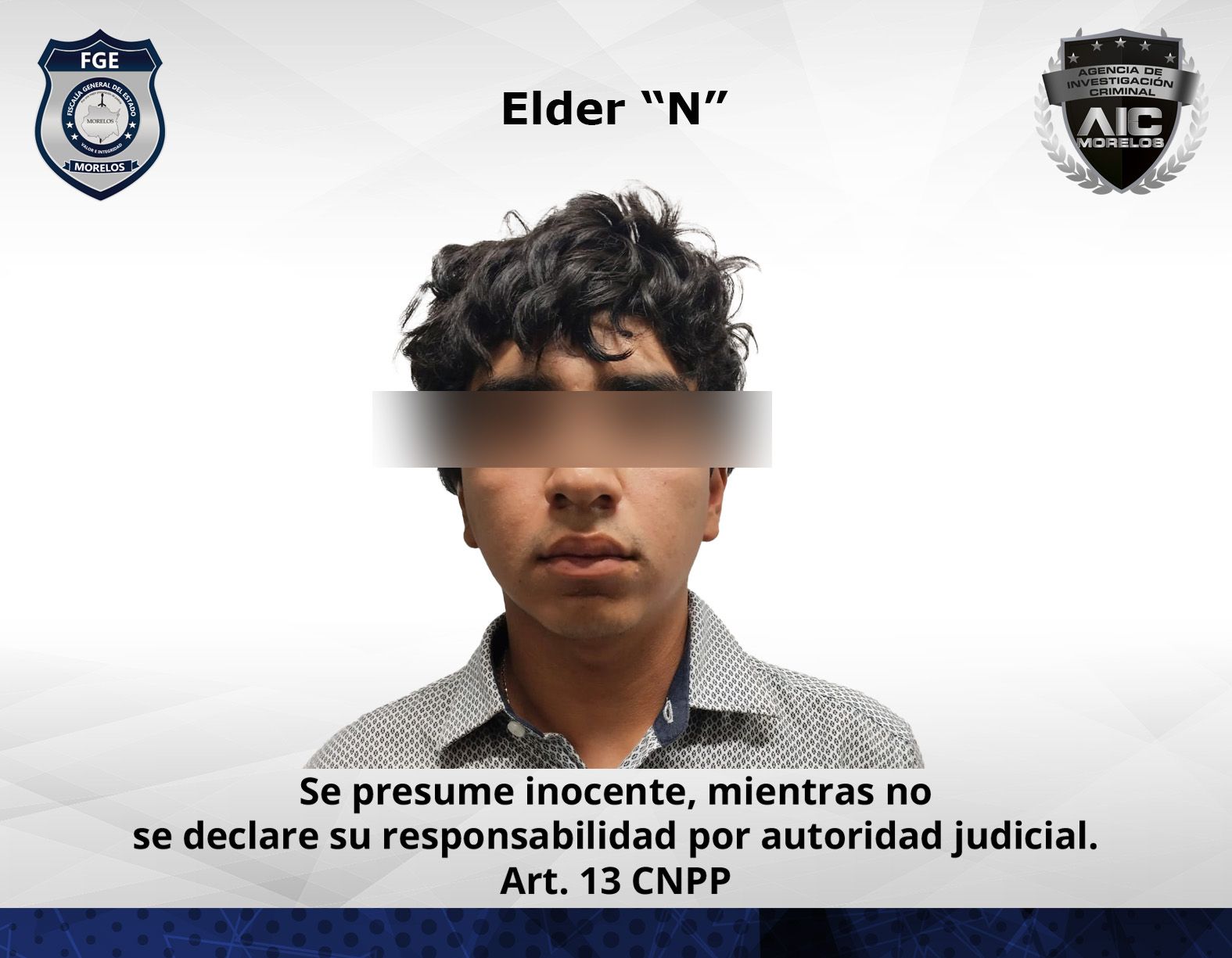 Cumplimenta AIC orden de aprehensión contra joven por homicidio